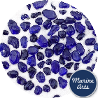 9123-P8 - Glasscrete Pearls - Dark Royal Blue - Craft Pack